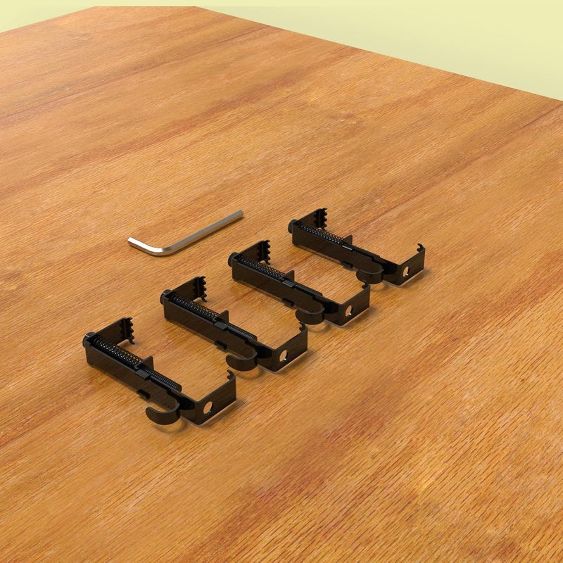 Aufuga 10 Pack Brick Hooks Clamps,Brick Wall Clips Brick Hangers, Stainless Steel Heavy Duty Brick Clips for Wall Hanging Adjustable No Drill Outdoor Indoor(10pcs) - Image 5